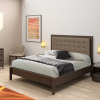 Bett aus Metall mit Polsterkopfteil von Violata Furniture