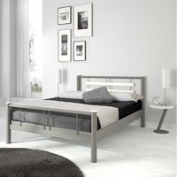 Jugendbett in Weiß Grau Metall von Violata Furniture