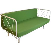 Outdoor Sofa in Grün un d Weiß Stahl von Violata Furniture