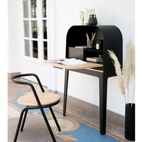 Schreibtisch Schrank in Schwarz und Eiche modern von Violata Furniture