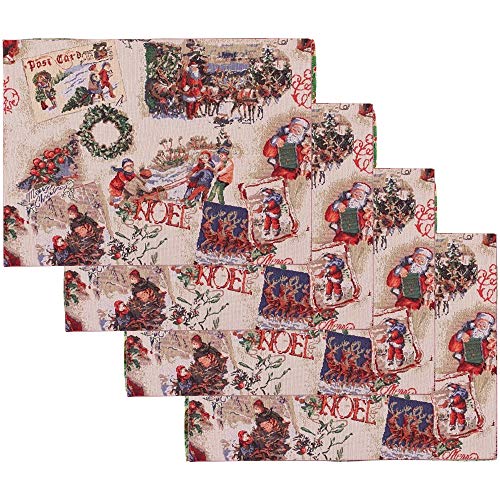 Platzdeckchen aus Leinen, 33 x 48 cm, Schneeschlitten, Violett Platzdeckchen aus Leinen, 33 x 48 cm, Schneeschlitten, Violett von Violet Linen