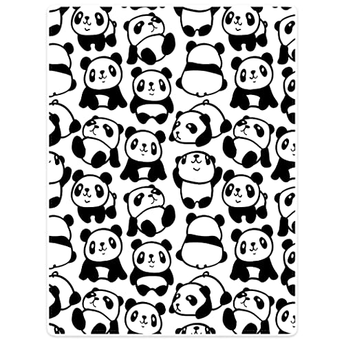 Violetpos 150x200 cm Flanell Weich Fleecedecke Kuscheldecken SanftBettüberwurf Decke Panda Geschenke Für Mädchen von Violetpos