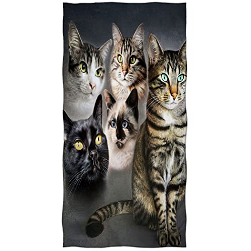 Violetpos Badetuch Katze Perser 70 cm x 140 cm Strandtuch von Violetpos