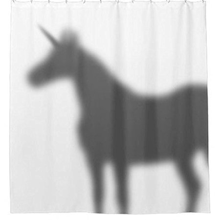 Violetpos Einhorn Duschvorhang Badezimmer Dekorative 120 x 180 cm von Violetpos