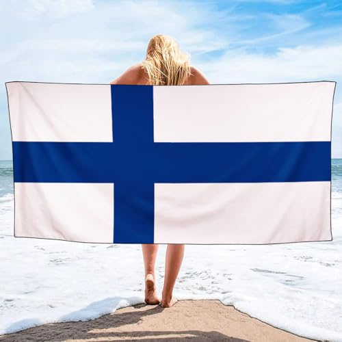 Violetpos Finnland Flagge Strandtuch 90x180 cm Schnell Trocknende Badetuch Sandfrei Handtuch Strandhandtuch Strandtücher Groß Badehandtuch Tragbares Handtücher Leichtes und Dünnes Violetpos Finnland Flagge Strandtuch 90x180 cm Schnell Trocknende Badetuch Sandfrei Handtuch Strandhandtuch Strandtücher Groß Badehandtuch Tragbares Handtücher Leichtes und Dünnes von Violetpos