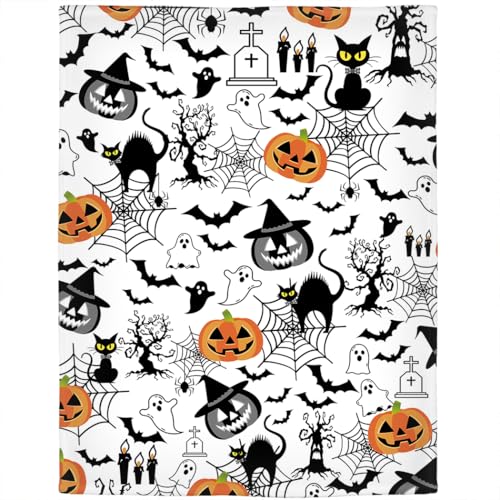 Violetpos Fledermäuse Kürbisse Decke 150x200 cm Flauschig Spinnen Webs Kuscheldecke Weich Hexenhut Schwarze Fleecedecke Gemütliche Wohndecke Warm Sofadecke Halloween Thema Violetpos Fledermäuse Kürbisse Decke 150x200 cm Flauschig Spinnen Webs Kuscheldecke Weich Hexenhut Schwarze Fleecedecke Gemütliche Wohndecke Warm Sofadecke Halloween Thema von Violetpos
