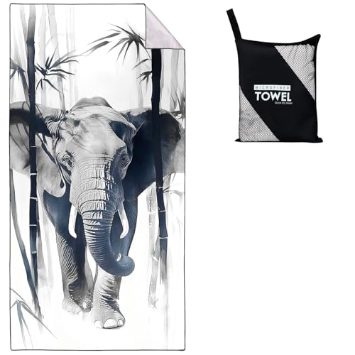 Violetpos Grau Elefant Strandtuch 90x180 cm Schnell Trocknende Bambus Tier Badetuch Sandfrei Handtuch Strandhandtuch Strandtücher Groß Badehandtuch Tragbares Handtücher Leichtes und Dünnes Tierthema Violetpos Grau Elefant Strandtuch 90x180 cm Schnell Trocknende Bambus Tier Badetuch Sandfrei Handtuch Strandhandtuch Strandtücher Groß Badehandtuch Tragbares Handtücher Leichtes und Dünnes Tierthema von Violetpos