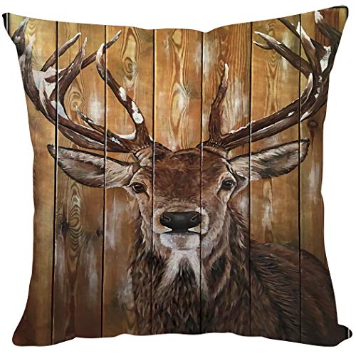 Violetpos Kissenhülle Sofa Zierkissenbezug Auto Zierkissenbezüge Kissenbezüge Kissen Kühle Hirsche Holzmaserung Elch 50 x 50 cm Violetpos Kissenhülle Sofa Zierkissenbezug Auto Zierkissenbezüge Kissenbezüge Kissen Kühle Hirsche Holzmaserung Elch 50 x 50 cm von Violetpos