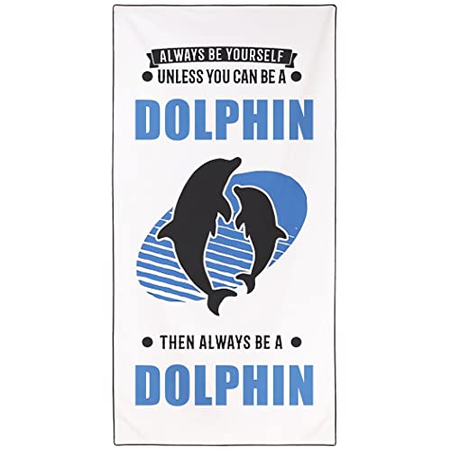Violetpos Schnell Trocknende und Leichte Strand Handtücher Strandtuch groß 90x180 cm Schnelltrocknendes Mikrofaser Bedrucktes mit Delfine Violetpos Schnell Trocknende und Leichte Strand Handtücher Strandtuch groß 90x180 cm Schnelltrocknendes Mikrofaser Bedrucktes mit Delfine von Violetpos