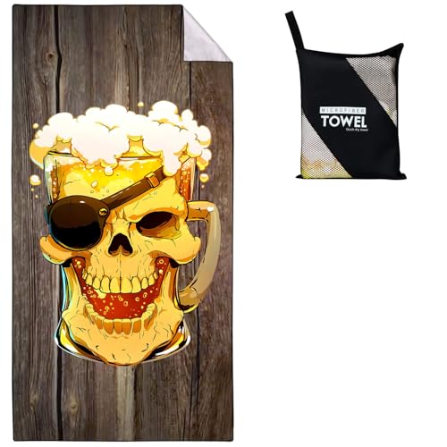 Violetpos Skelett Bier Strandtuch 90x180 cm Schnell Trocknende Retro Holz Badetuch Sandfrei Handtuch Strandhandtuch Strandtücher Groß Badehandtuch Tragbares Handtücher Leichtes und Dünnes Violetpos Skelett Bier Strandtuch 90x180 cm Schnell Trocknende Retro Holz Badetuch Sandfrei Handtuch Strandhandtuch Strandtücher Groß Badehandtuch Tragbares Handtücher Leichtes und Dünnes von Violetpos