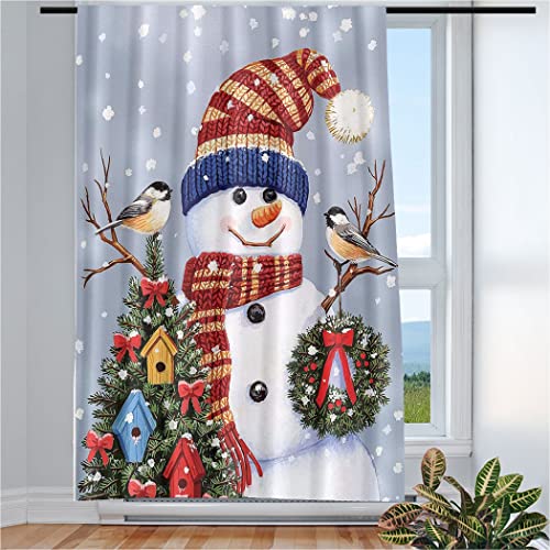 Violetpos Vorhänge Gardinen für Wohnzimmer Schlafzimmer 1 Stück Lustiger Schneemann Weihnachtsbaum Vogel 135x225cm W/H Violetpos Vorhänge Gardinen für Wohnzimmer Schlafzimmer 1 Stück Lustiger Schneemann Weihnachtsbaum Vogel 135x225cm W/H von Violetpos