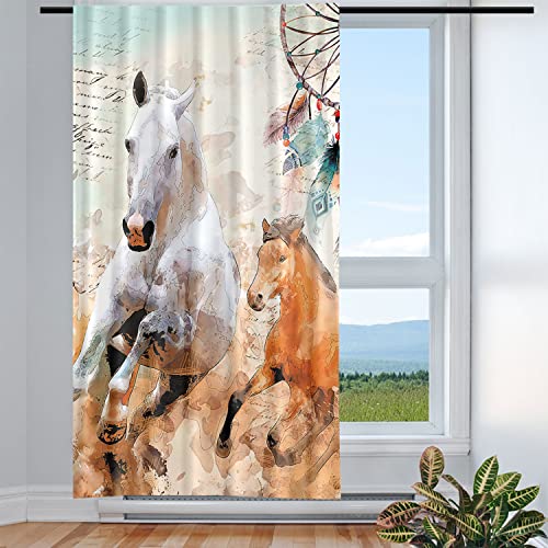 Violetpos Vorhänge Gardinen für Wohnzimmer Schlafzimmer 1 Stück Retro TraumFänger Pferd 117x138cm W/H Violetpos Vorhänge Gardinen für Wohnzimmer Schlafzimmer 1 Stück Retro TraumFänger Pferd 117x138cm W/H von Violetpos