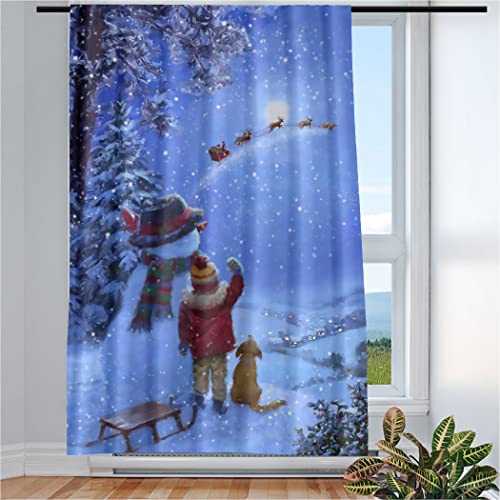 Violetpos Vorhänge Gardinen für Wohnzimmer Schlafzimmer 1 Stück Weihnachten,Schneemann Blau 135x175cm W/H Violetpos Vorhänge Gardinen für Wohnzimmer Schlafzimmer 1 Stück Weihnachten,Schneemann Blau 135x175cm W/H von Violetpos