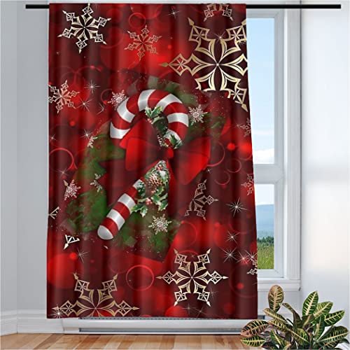 Violetpos Vorhänge Gardinen für Wohnzimmer Schlafzimmer 1 Stück Weihnachten Zuckerstange Rot 135x225cm W/H Violetpos Vorhänge Gardinen für Wohnzimmer Schlafzimmer 1 Stück Weihnachten Zuckerstange Rot 135x225cm W/H von Violetpos