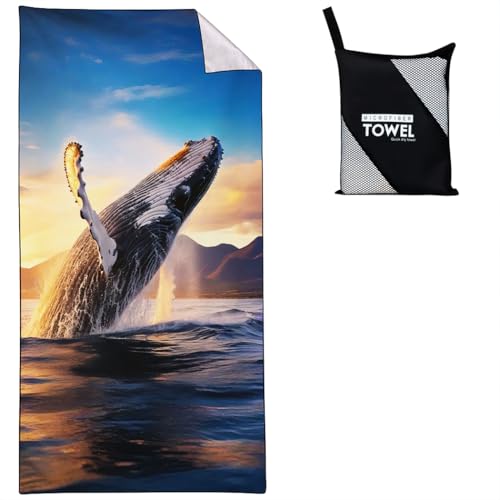 Violetpos Wal Springen Strandtuch 90x180 cm Schnell Trocknende Badetuch Sandfrei Handtuch Strandhandtuch Strandtücher Groß Badehandtuch Tragbares Handtücher Leichtes und Dünnes Violetpos Wal Springen Strandtuch 90x180 cm Schnell Trocknende Badetuch Sandfrei Handtuch Strandhandtuch Strandtücher Groß Badehandtuch Tragbares Handtücher Leichtes und Dünnes von Violetpos