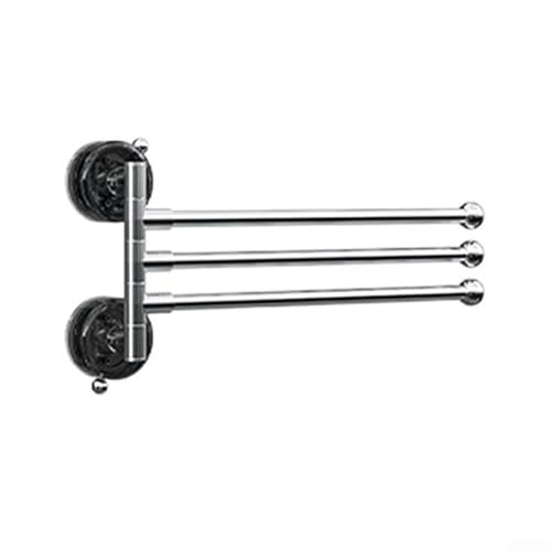 180 Grad drehbarer Handtuchhalter mit Saugnapf und starken Saugnäpfen für platzsparende Badezimmer-Aufbewahrung und Mehrzweck-Aufhängelösungen ohne Bohren (durchscheinendes Grau) von Violiica