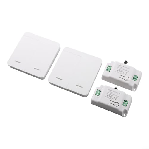 2-Gang-RF-Lichtschalter-Set mit Fernbedienung für mühelose Lichtsteuerung in mehreren Szenarien 2-Gang-RF-Lichtschalter-Set mit Fernbedienung für mühelose Lichtsteuerung in mehreren Szenarien von Violiica