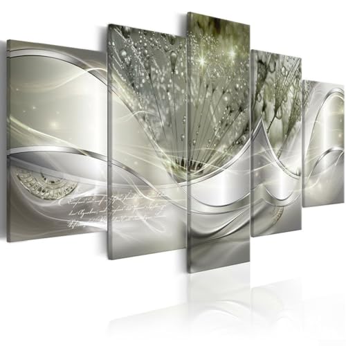 5-teiliges Leinwand-Wandkunst-Set mit abstrakten floralen Landschaftsdrucken für Wohnzimmer, Schlafzimmer, Büro und Hotelräume (C) von Violiica