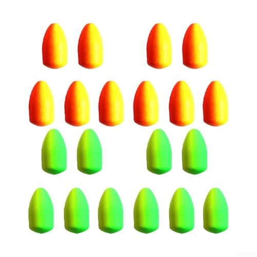 Angelposen-Kollektion, leichte EVA-Bälle mit zentralem Loch-Design für mühelose Nutzung und bessere Leistung, 10 Stück (M rot + gelb) von Violiica