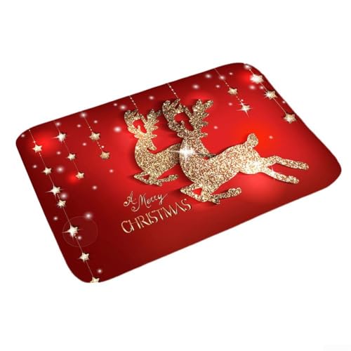 Breezy Holiday Dekorierte Bodenmatte, zuverlässiger rutschfester Teppich, geeignet für Wohnbereiche und Büros (5) von Violiica