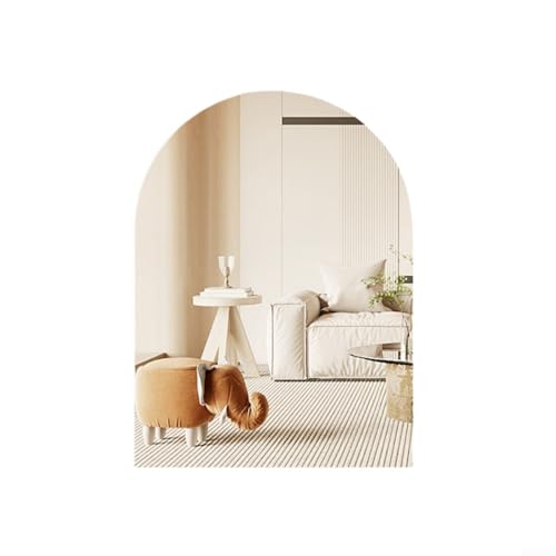 Dekorativer unregelmäßiger Wandspiegel für Schlafzimmer, Wohnzimmer und Schminktisch mit Acrylrahmen und glatten Schleifkanten (34 x 40 cm) von Violiica