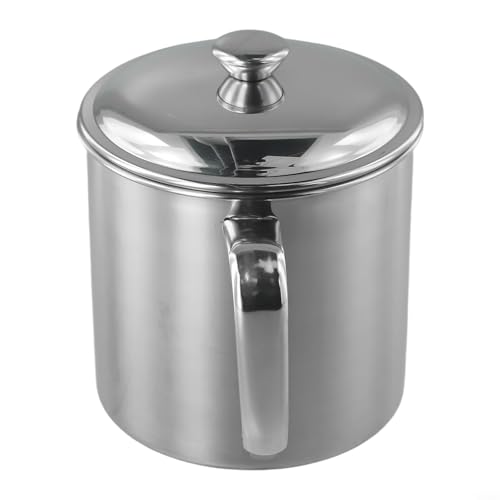 Edelstahl-Wasserbecher für Reisen, Camping, Kaffee, Tee, Milch, Verwendung mit 304 rostbeständigem und kratzfestem Becher (8 cm (12 cm (1100 ml)) von Violiica