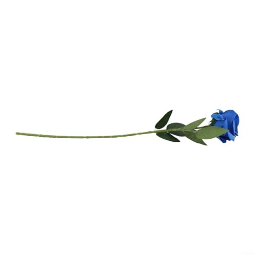 Einzelne Rose Kunstblume für schönes Zuhause und Hochzeit Party Blumenarrangements (blau) von Violiica