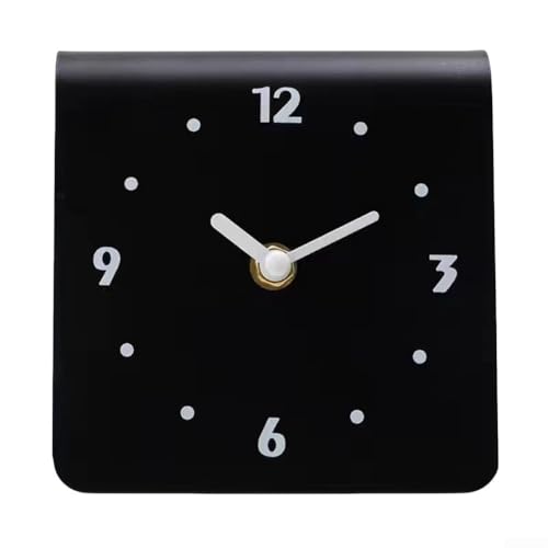 Elegante, leise Arbeitsplattenuhr, perfekte Ergänzung für Ihren Schreibtisch oder Schlafzimmer (schwarz) von Violiica