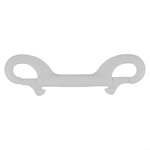 Fachmännisch entworfener Doppelend-Clip-Haken, 90 mm, Edelstahl, Schnappverschluss für optimale Ausrüstungsbefestigung (weiß) von Violiica