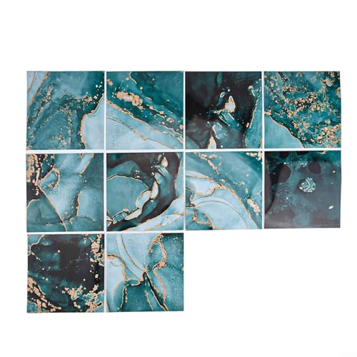 Funktionale und attraktive PVC-Fliesenaufkleber für Küche und Badezimmer, wasserdicht, ablösbar (20 x 20 cm) von Violiica