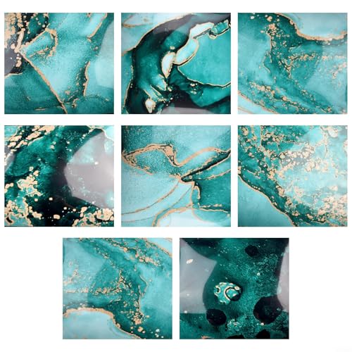 Funktionale und attraktive PVC-Fliesenaufkleber für Küche und Badezimmer, wasserdicht, ablösbar (30 x 30 cm) von Violiica