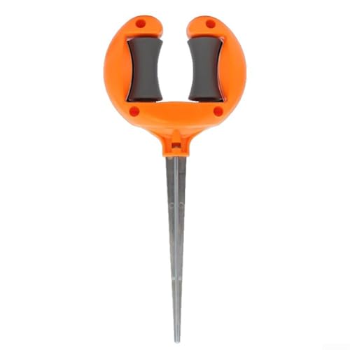 Gartenschlauchführungspfähle verbessern Ihre Bewässerungsroutine mit zuverlässiger Metallstütze (orange) von Violiica
