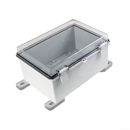 IP66 wasserdichte Schutz-Steckdosenbox für den Außenbereich mit staubdichten, stoßfesten und regenfesten Funktionen mit sicherem Schnallenverschlusssystem (290 x 190 x 140 mm) von Violiica