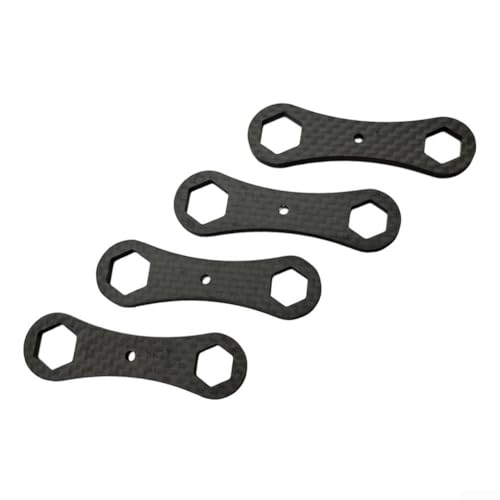 Kohlefaser-Schraubenschlüssel zum Gießen von Angelrollen, geeignet für 8 mm und 10 mm Muttern mit hoher Passform für Wartung und Demontage (4 Stück) von Violiica