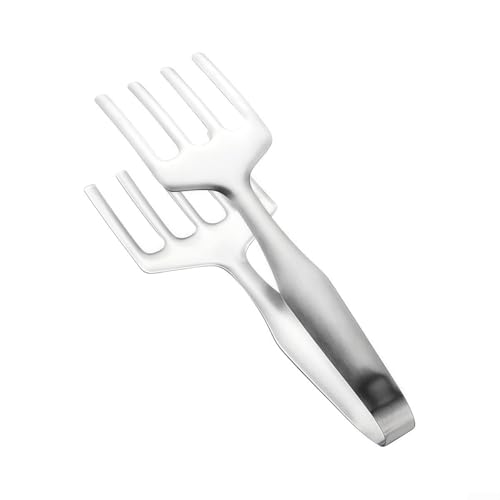 Servierzange mit Edelstahlspatelklemme zum kontrollierten Anheben und Wenden von Fisch, Steak und anderen empfindlichen Lebensmitteln auf Herd oder Grillflächen (C) von Violiica
