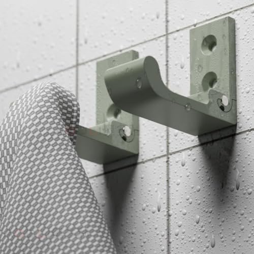Set mit 4 wasserabweisenden Klapphaken aus Aluminiumlegierung, für Taschen und Handtücher (grün) von Violiica