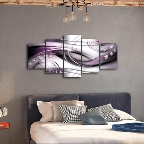 Set mit 5 ungerahmten Leinwanddrucken mit modernem abstraktem Wandkunst-Design für Zuhause, Schlafzimmer, Arbeitszimmer oder Wohnzimmer Set mit 5 ungerahmten Leinwanddrucken mit modernem abstraktem Wandkunst-Design für Zuhause, Schlafzimmer, Arbeitszimmer oder Wohnzimmer von Violiica