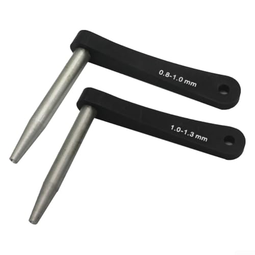 Speichenschlüssel aus Aluminiumlegierung für 0 8 mm, 1 0 mm und 1 0 mm, 1 3 mm Speichen, Werkzeug für Fahrrad- und Motorrad-Reparaturen (0,8–1,0 mm) von Violiica