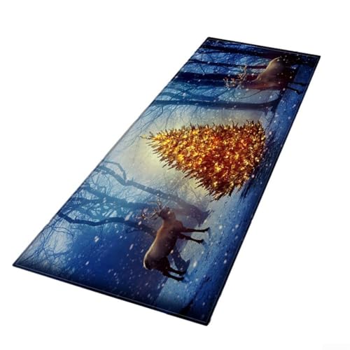 Stilvoller Weihnachtsteppich für Innenräume, rutschfestes Design, perfekt für Küche und Wohnzimmer (3) von Violiica