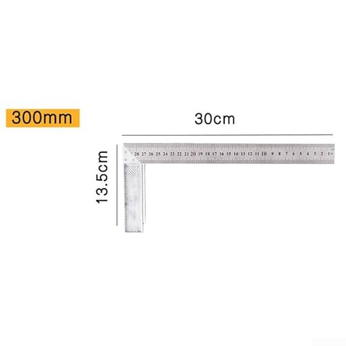 Tischler-Lineal, L-förmiges Werkzeug mit 250 mm und 600 mm Maßen (300 mm) von Violiica