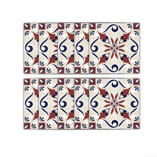 Transformative Fliesenaufkleber, wasserdicht, Dekoration für Küche und Badezimmer, 10 Stück von Violiica