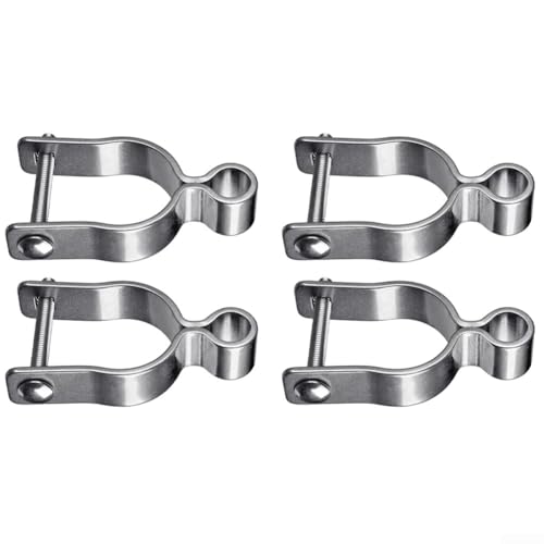 Verzinkte Stahlpfosten weibliche Scharniere 4 Stück mit 5/8 Zoll Pintle für Maschendrahtzaun Torpfosten, passend für 4,5 cm Zaunpfosten bietet robuste Torbefestigung und verbesserte Zaunsicherheit von Violiica