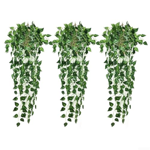 Vibrant Greenery Set mit drei 95 cm künstlichen Efeu-Ranken zum Aufhängen für mühelosen Stil Vibrant Greenery Set mit drei 95 cm künstlichen Efeu-Ranken zum Aufhängen für mühelosen Stil von Violiica