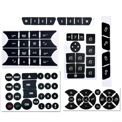Vinyl-Aufkleber für Mercedes Benz C E SLK Klasse Button Reparaturen von Violiica