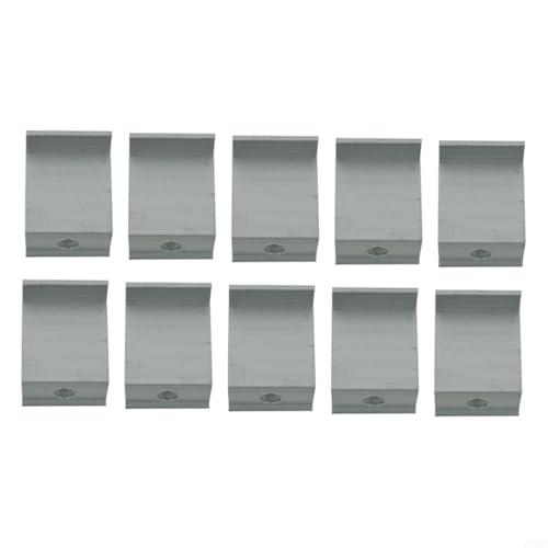 Violiica 10 Stück Solarmodul-Endklemmen Aluminium Montagehalterung Hardware-Set Photovoltaik-Unterstützung für PV-Module Dachinstallationssystem (40 mm) von Violiica