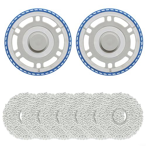 Violiica Bodenreinigung Wischmopp Rahmen Set mit Mikrofaser-Pads Kompatibel mit ECOVACS T30 T50 N30 Serie Roboter Vakuum OMNI System Schwarz 8 Stück Violiica Bodenreinigung Wischmopp Rahmen Set mit Mikrofaser-Pads Kompatibel mit ECOVACS T30 T50 N30 Serie Roboter Vakuum OMNI System Schwarz 8 Stück von Violiica