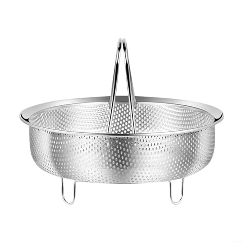 Violiica Edelstahl-Dampfgarer für Töpfe, für Gemüse, Eier, Fisch, passend für die meisten Töpfe und Pfannen, vielseitiges Küchenzubehör (XL) von Violiica