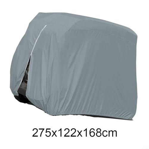 Violiica Robuster Staubschutz für Golfwagen aus 210D Oxford-Stoff, passend für 275 x 122 x 168 cm und 285 x 122 x 168 cm große Wagengrößen (M: 275 x 122 x 168 cm) von Violiica