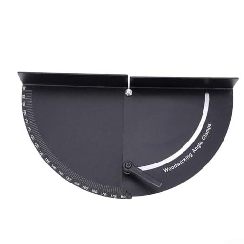 Winkelmesser-Winkelklemme, verstellbar von 22 bis 5 bis 180 Grad, Werkzeug aus Aluminiumlegierung für Holzbearbeitung, bietet genaue Messung und starke Spannkraft (180 °) von Violiica
