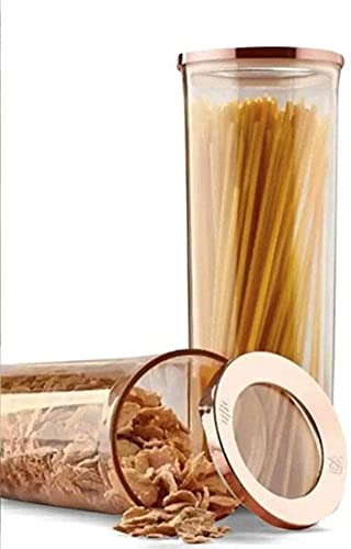 Vip Ahmet 2-teiliges Rundes Vakuum Aufbewahrungsbox Set Behälter Set 1750ml Kupfer VP-180 von Vip Ahmet